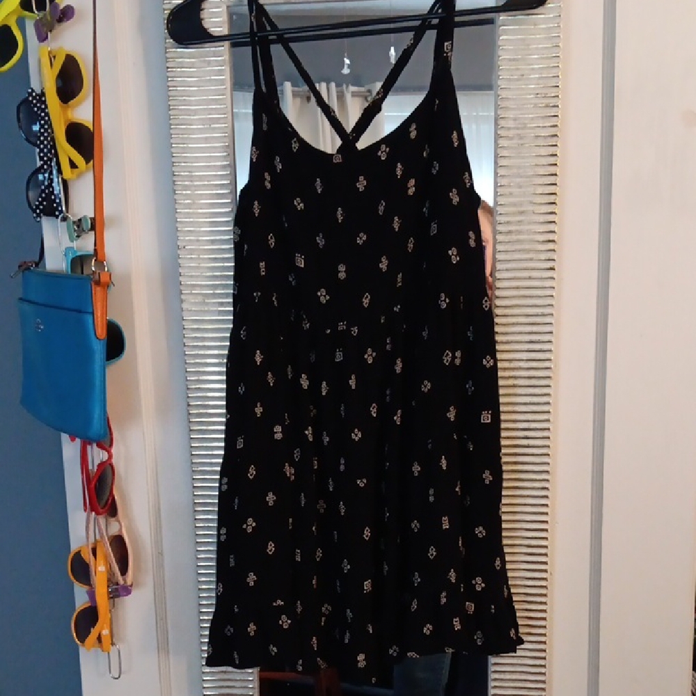 Black Tribal Patterned Dress
